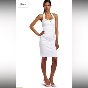 NWT French Connection California Summer Halter Dress White Size 10
